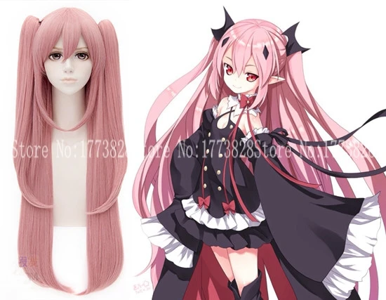 Japan Anime Seraph of the end Krul Tepes Red Hair Cosplay Wig With Hairnet |