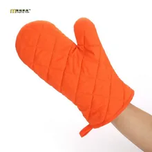 1 шт., длинные домашние перчатки для микроволновой печи, хлопковые утепленные Нескользящие Утепленные перчатки, высокотемпературная прихватка LB 202