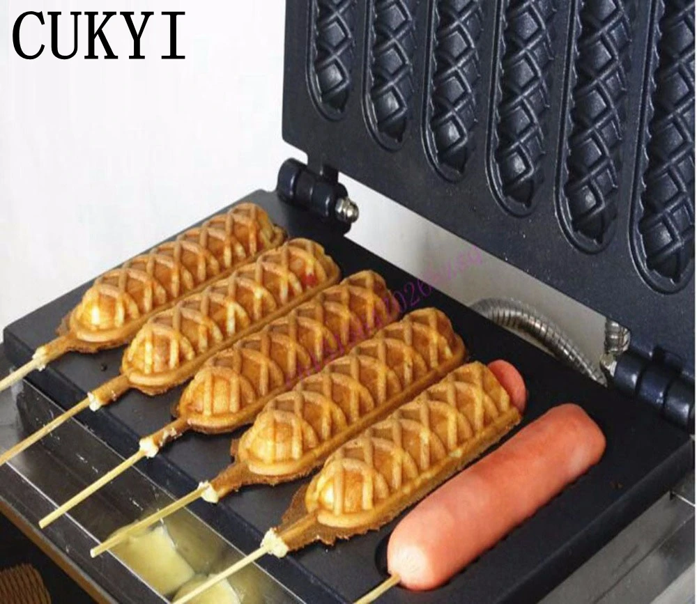 CUKYI 110 В/220 В французская машинка для приготовления кексов шесть ячеек