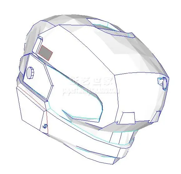 Halo шлем 3D бумажная модель