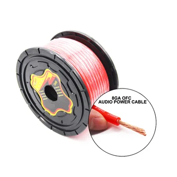 

PUZU 8GA Car Audio stereo amplifier Power line cable OFC pure copper high power