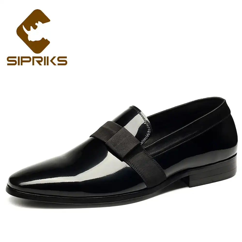 mens patent leather dress boots