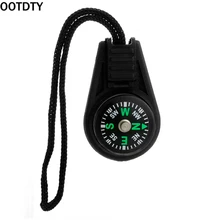 OOTDTY черный кемпинг на открытом воздухе выживания дорожный с молнией Pull Compass Уникальный дизайн