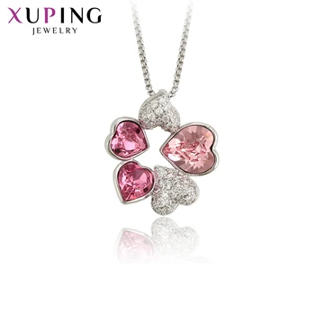 

Xuping Luxury Heart Shaped Pendant Charms Styles Crystals from Swarovski Wishing for Women Valentine's Day Gifts M29--30027