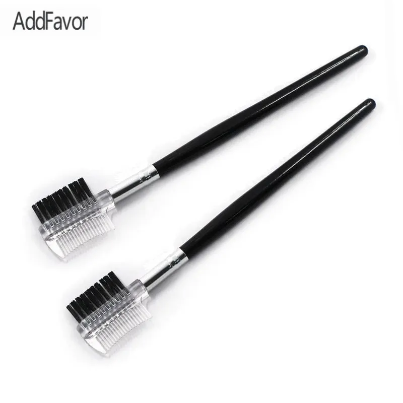 Addfavor 2pc Eyebrow Makeup Brush Brow Comb 2 in 1 Eyebrow Beauty Tool