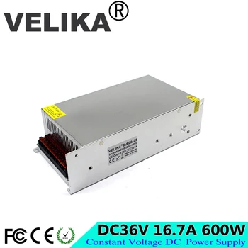 

Adjustable Power Supply DC36V 16.7A 600W Switch Switching Driver 110V 220V AC DC 36V SMPS Factory Supplier For LED Lamp cnc cctv