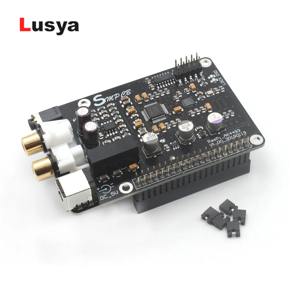 AK4493 DAC декодер плата цифрового вещания сетевой плеер I2S 32BIT 384KHZ DSD128 для Raspberry Pi 2B 3B +