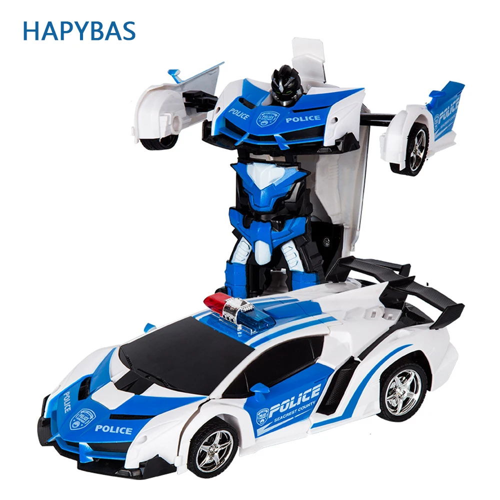 RC Car Transformation Robots Sports Vehicle Model Robots Toys Cool Deformation Car Kids Toys Gifts For