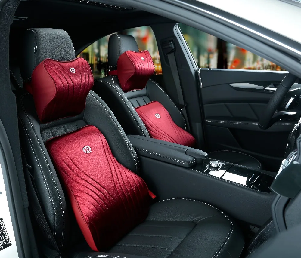 美人鱼头枕&腰靠（枣红）