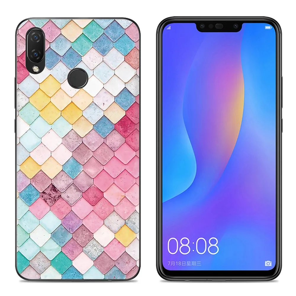 KHW1936B_1_Colorful Soft Case for Huawei Nova 3i Huawei P Smart Plus 6.3 inch