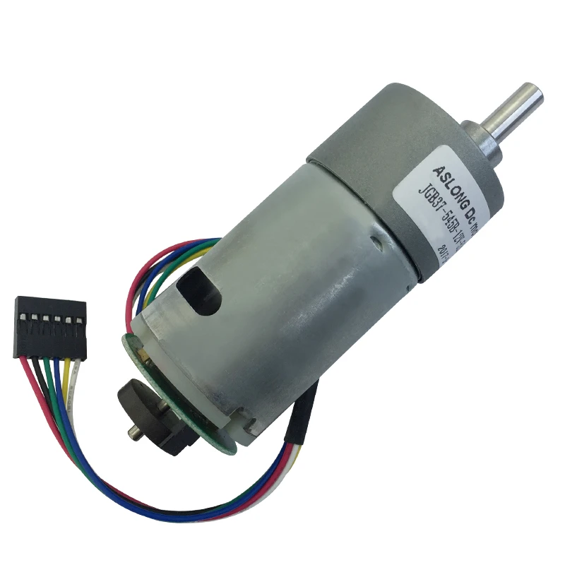 

JGB37-545B Encoder DC Gear Motor Forward/Reverse Eccentric Shaft Micro Motor 6V 12V 18V 7RPM-960RPM LF1