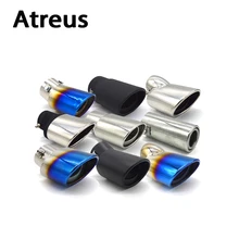 Atreus Car Exhaust Muffler Tip pipe suit For Toyota Nissan Ford Chevrolet Peugeot Fiat Suzuki Universal