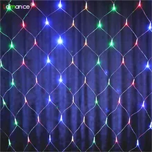 1,5 м* 1,5 м светодиодный сетевой свет Рождественская Свадебная вечеринка украшение сад Водонепроницаемая вспышка гирлянда для использования вне помещения свет светодиодный Сказочный свет