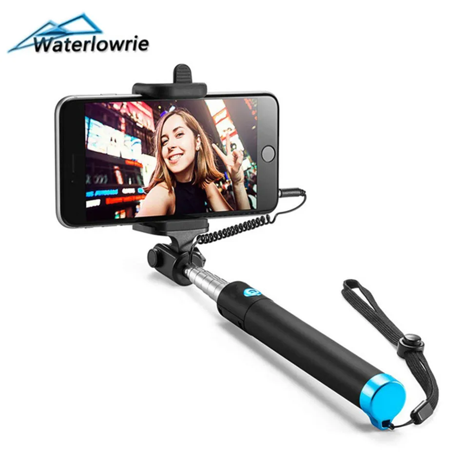 

Waterlowrie Mini Selfie Stick Handheld Self-portrait Monopod Extendable Phone Self timer For Xiaomi Samsung Huawei & iPhone 5 6