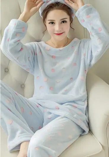 Новинка года; зимняя утепленная пижама из кораллового флиса с милым кроликом для сна; Мягкий Удобный домашний костюм; бархатная домашняя одежда для отдыха