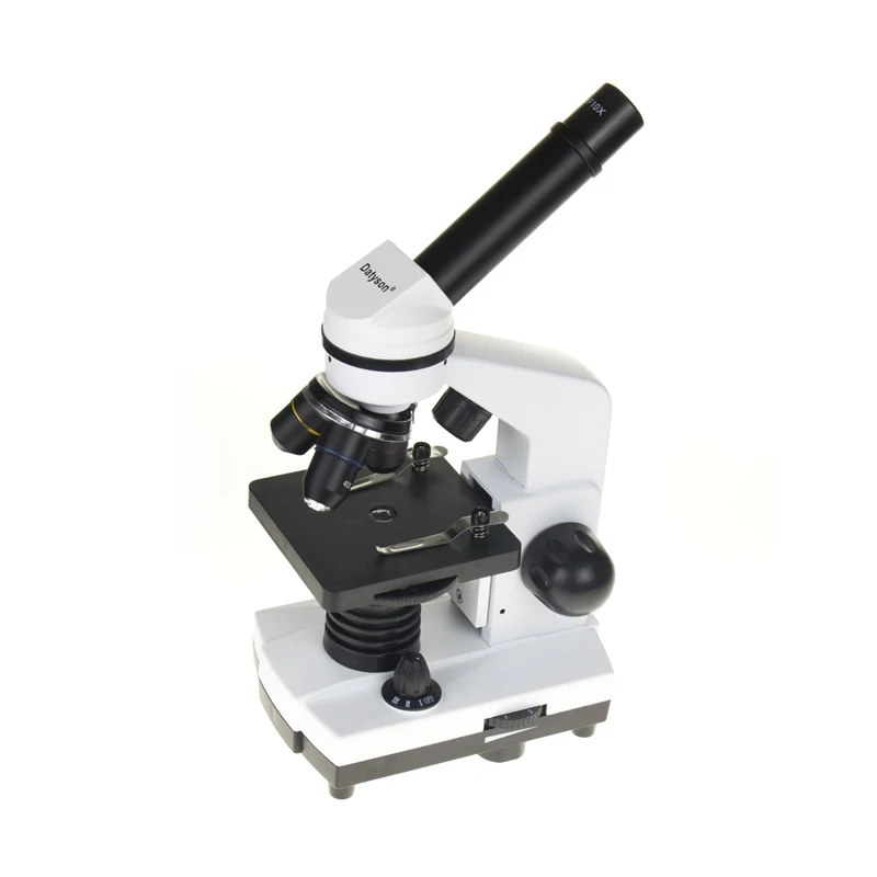  Professional Biological Microscope 1600X Students Educational Science Lab With 5 Piece Glass Micros