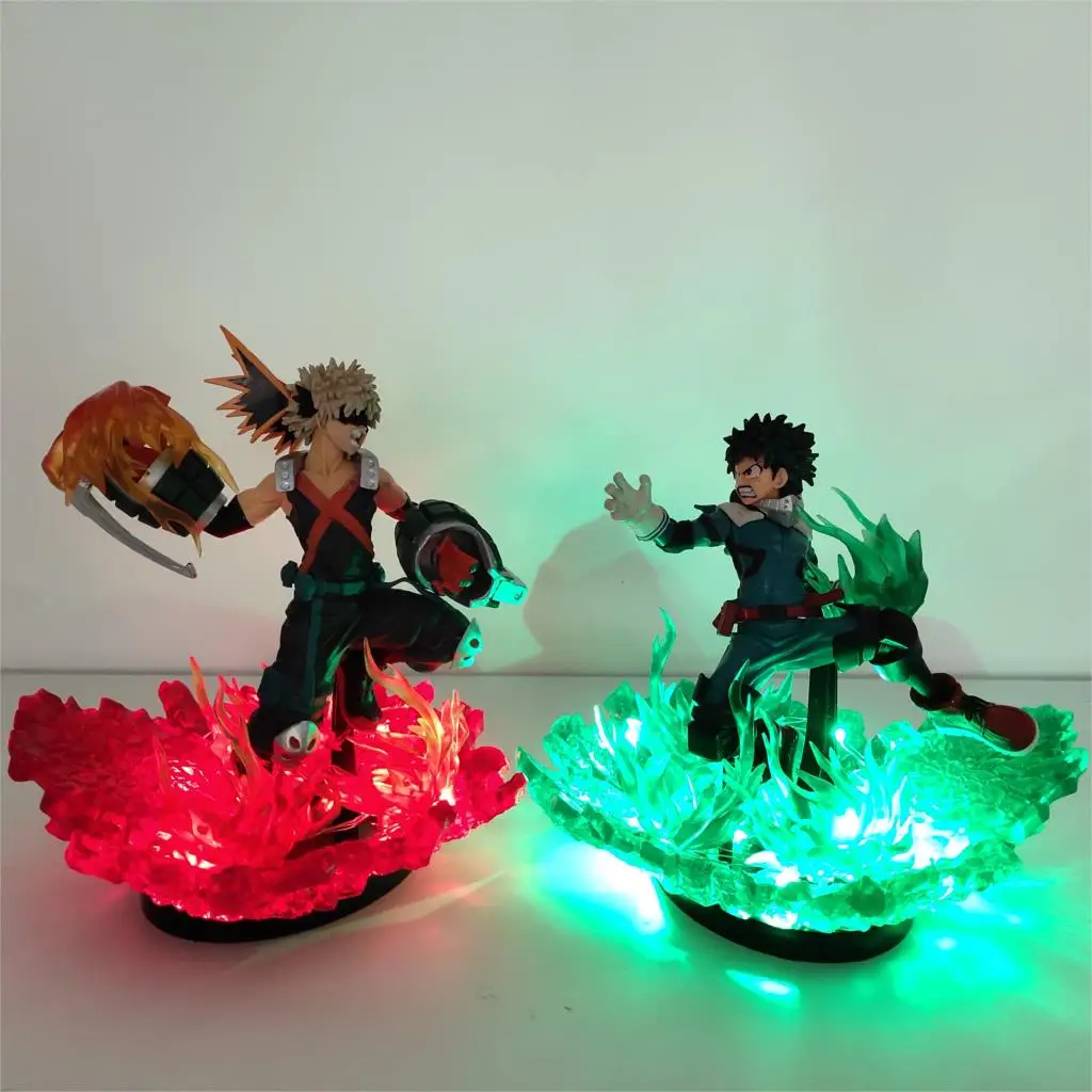 Lâmpada de Energia Luz da Noite Herói Academia Todoroki Shoto Led Iluminação Anime Faça Você Mesmo Decoração Casa Figura Lâmpada Lampara Luminaria Boneca Meu 11 Luzes noturnas