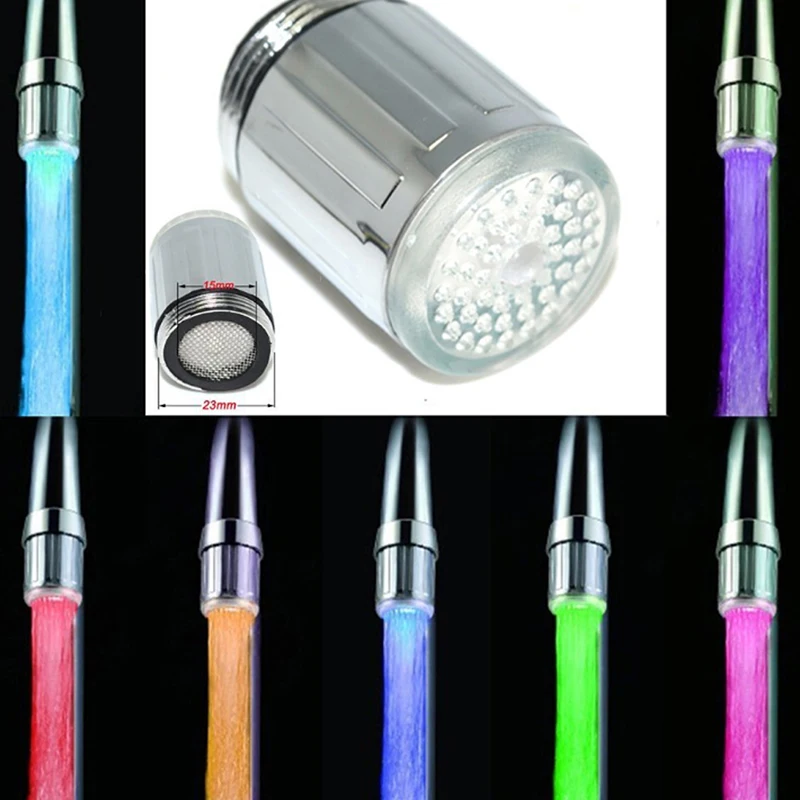 

LED Shine Shower Faucet RGB Color Hydroelectric power Romantic Colorful Shower Head Multiple modes selectable HR