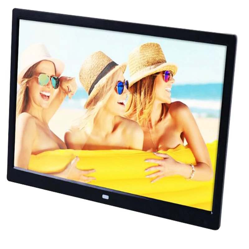 US $64.08 15 HD 15inch TFTLCD 1280800 Digital Photo Frame Picture Album Clock MP3 MP4 Movie AD Player with Remote Desktop