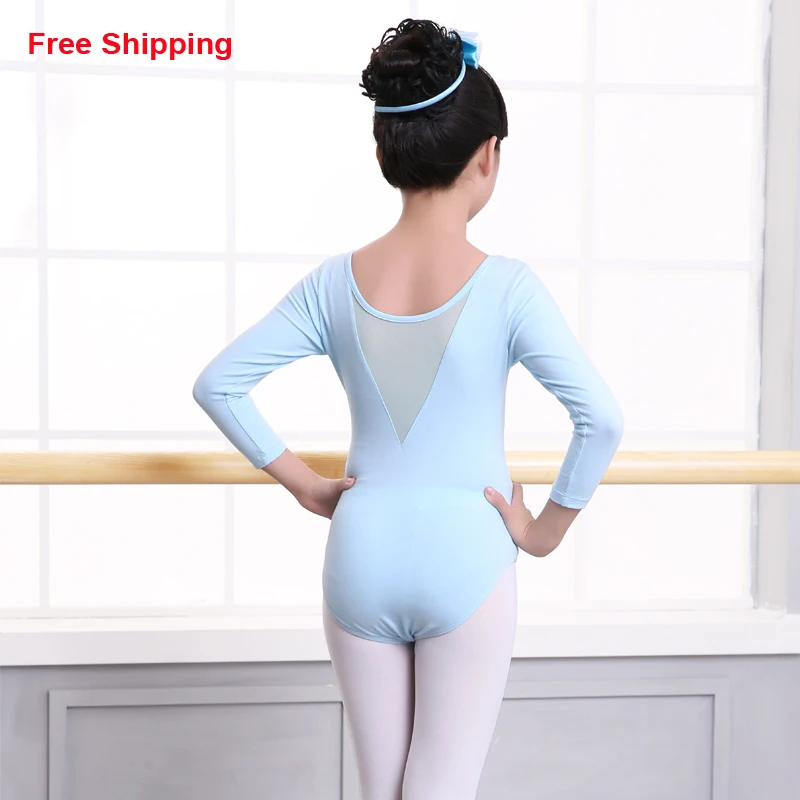 Download Professional Mesh Splice V Back Ballet Dance Leotard Girls ...