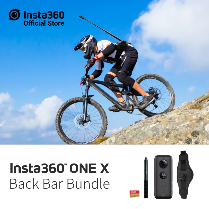 

Insta360 ONE X Sports Action Camera 5.7K Video VR 360 Panoramic camera For iPhone and Android Insta 360 Bike Kit