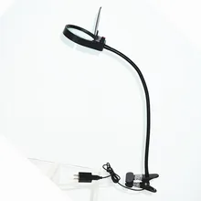 Светодиодный увеличительная лампа 5 Вт Лупа 3X 10X увеличительная лампа с большим объективом для чтения, вышивания, осмотра, клипса, настольная лампа