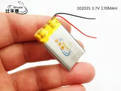 Li-po 3,7 V 170 mAh 302035 литий-полимерный li-po li ion Перезаряжаемые Батарея клетки для Mp3 MP4 MP5 gps