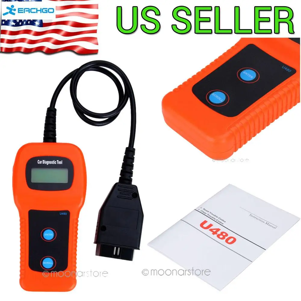 Top Rated High Quality U480 CAN BUS OBD OBD2 Code Reader Scanner U480 Code Reader for VW U480