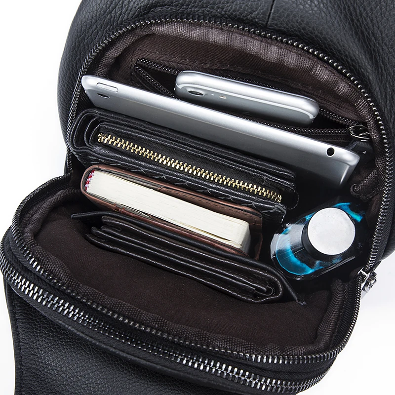 COMFORSKIN Brand Bolsa Masculina New Arrivals European And American Chest Bags 2018 Luxurious Genuine Leather Cross-body Bags