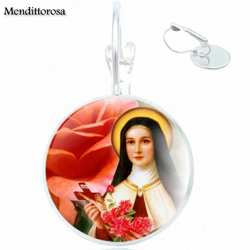 Женские вечерние серьги подвески St Therese бронзовые/Серебристые/золотистые
