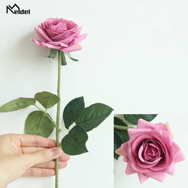 Real touch roses artificial flower wedding home decoration  (41)