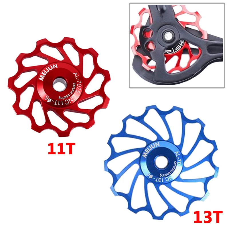 1 шт. велосипедный керамический s задний переключатель 11 T/13 T MTB части велосипеда керамический подшипник Jockey шкив колеса Задний переключатель