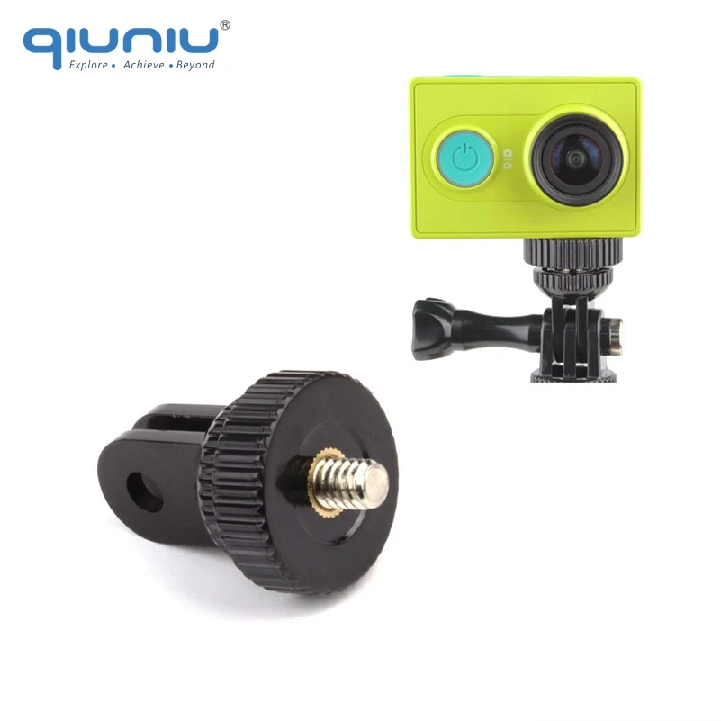 

QIUNIU 1/4" Standard Screw Threads Mini Tripod Monopod Mount Adapter for GoPro Hero 6 5 4 3+2 1 for SJ4000 for Xiaomi Yi
