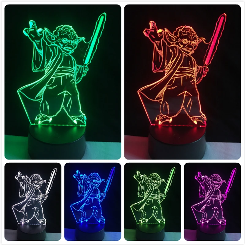 Star Wars Yoda BB-8 Darth Vader Stormtrooper 3D Lamp Table LED USB Creative Gifts Night Light Table RGB Kid Toys Bedroom Decor Star Wars Yoda BB-8 Darth Vader Stormtrooper 3D Lamp Table LED USB Creative Gifts Night Light Table RGB Kid Toys Bedroom Decor