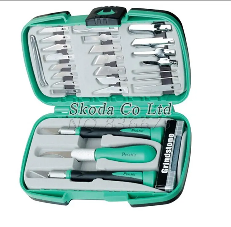 

Free Shipping proskit PD-395A 30pcs/set engraving knife carved wood carving tool set