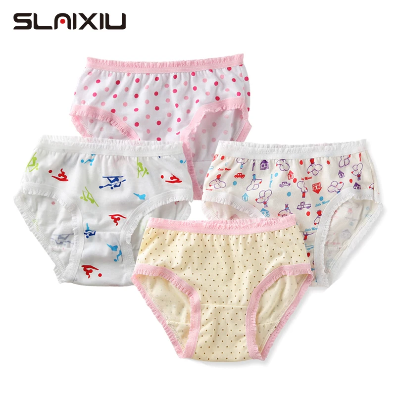 2pcs Kids Girls Panties Baby Girl Briefs Cotton Floral Shorts Underwear