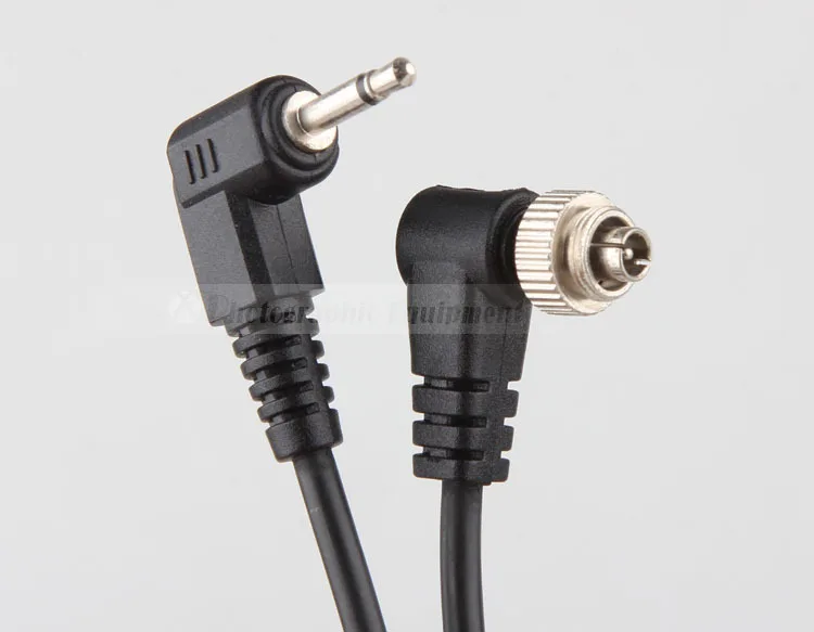 

Camera Flash PC Sync Cord PC to Male 2.5mm Screw Lock for Speedlite 580EX SB-800 Godox Trigger PT-16 Photo Studio Accessories