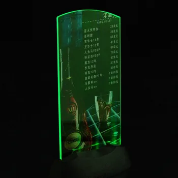 

Hot 1pcs Holder Stand Acrylic Flashing Led Light Table Menu Restaurant Card Display Drop Shipping