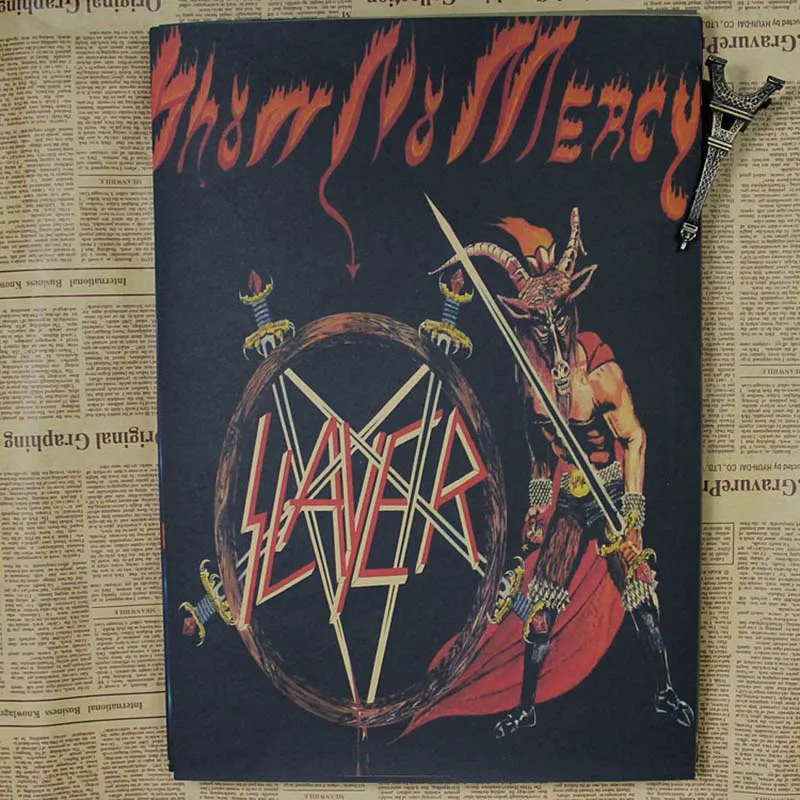 Уютный момент группа Slayer Винтаж Плакат американская скорость металл рок музыка ретро кафе настенная декоративная живопись QT380 - Цвет: Белый