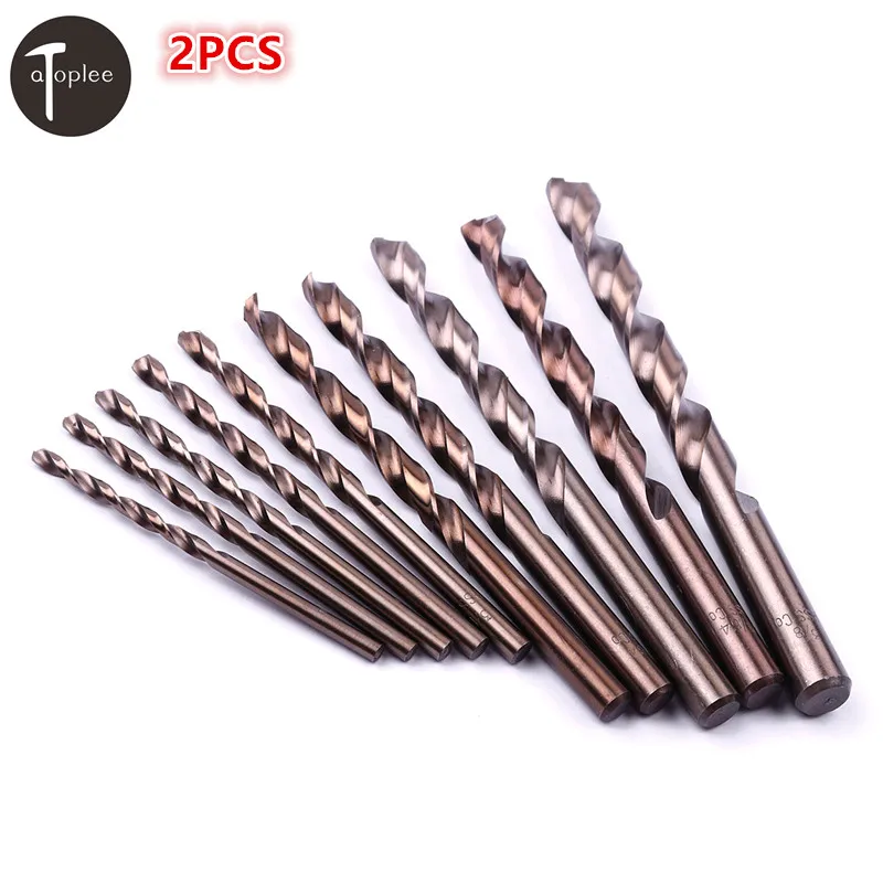 High Hardness 2Pcs 1/8" 3/8" HSS British Cobalt Twist Drill Bit Never