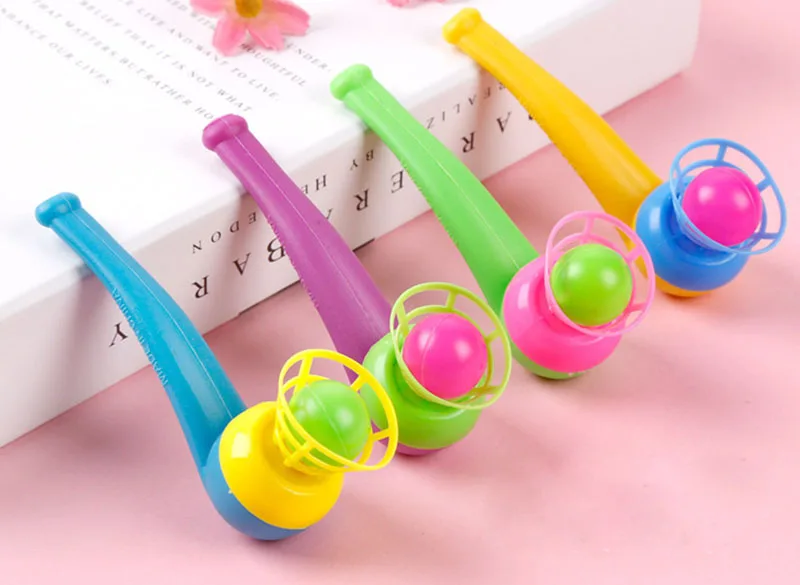 

Blow Pipe & Balls - Pinata Toy Loot/Party Bag Fillers Wedding/Kids outdoor interactive rubber balls for kid