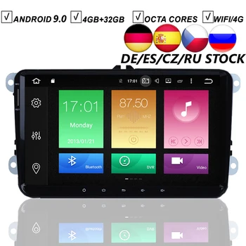 

9 Inch IPS Car Android 9.0 DVD GPS Player For VW JETTA POLO GOLF PASSAT Octa Core PX5 4G RAM 64G ROM Radio BT Map Wifi DAB+