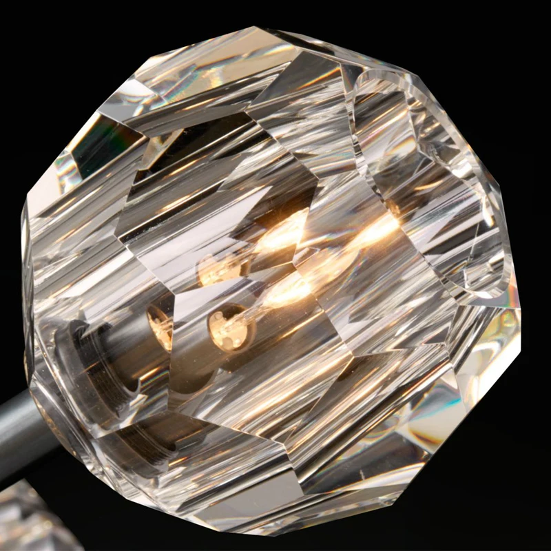 Настенный светильник G9 светодиодный с хрустальным шариком|crystal wall light|designer lightwall