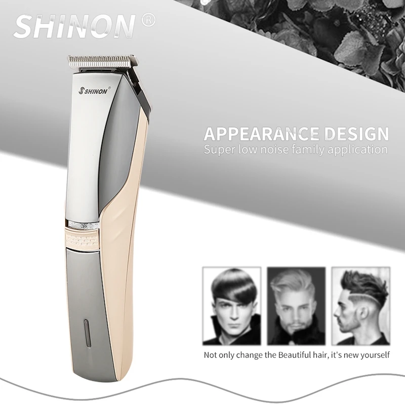 SHINON, сменная машинка для стрижки волос, профессиональный Usb триммер для волос, мужские Инструменты для укладки волос, борода, Парикмахерская Бритва для мужчин Sty