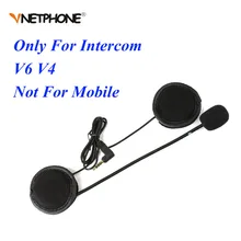 Vnetphone V6 intercom accessories 3.5mm Jack Plug Earphone Stereo Suit for V6 V4 Motorcycle Bluetooth Intercom BT Interphone