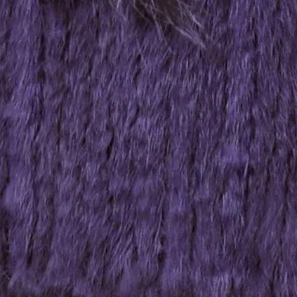 CX-G-B-117, новинка, женская черная вязаная жилетка из натурального меха енота и кролика, верхняя одежда, утепленный жилет из натурального меха - Цвет: Фиолетовый