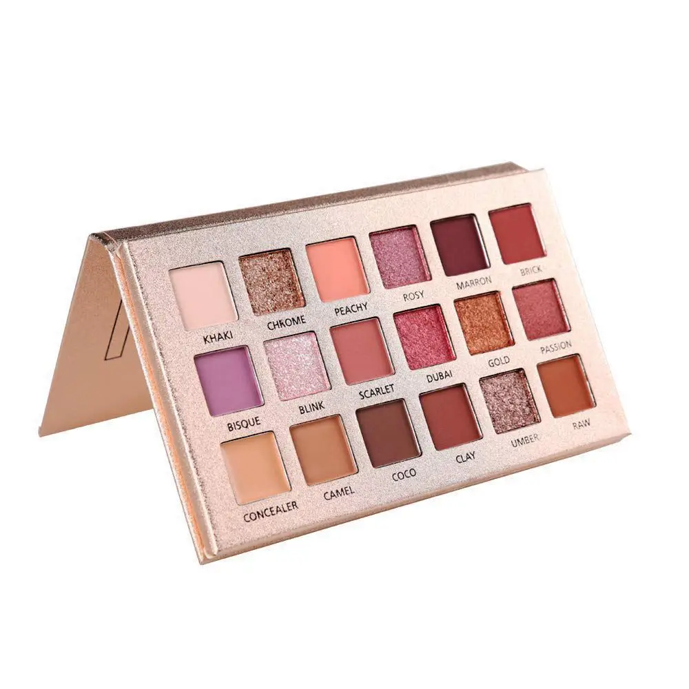 

18 Color Shimmer Matte Make up Eyeshadow Palette Beauty Glazed Highlighter Eyeshadows Highly Pigmented Nude Shining Eye Shadow