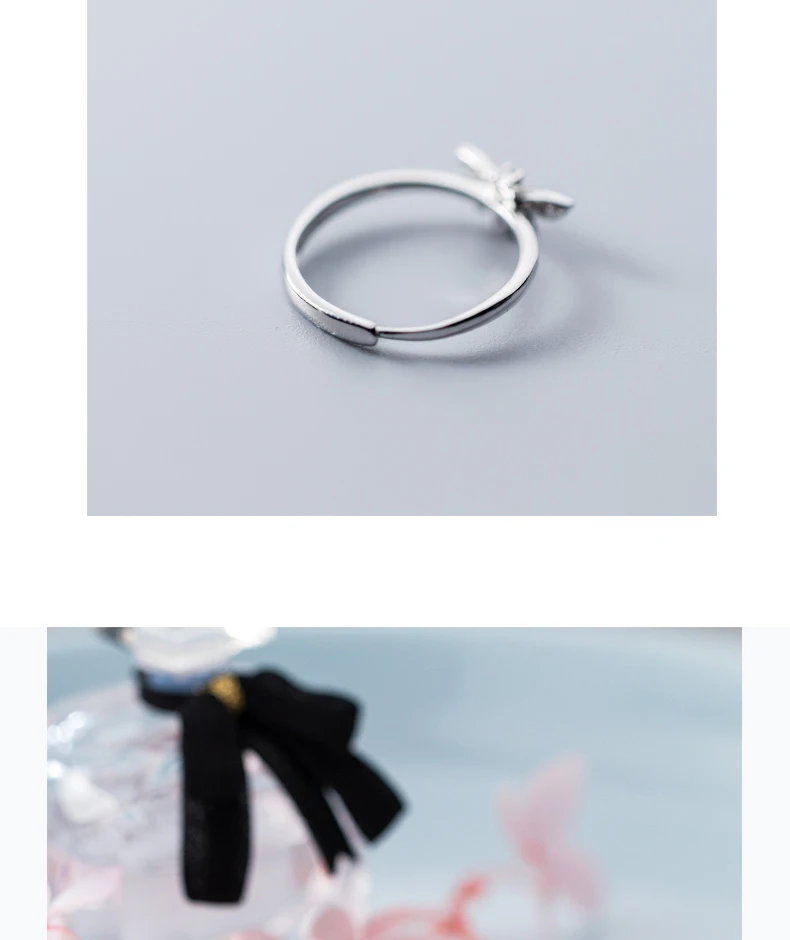 XIHA 925 пробы серебряные кольца для женщин с камнями маленький кубический цирконий насекомое Медоносная пчела кольцо изменяемое винтажное ювелирное изделие