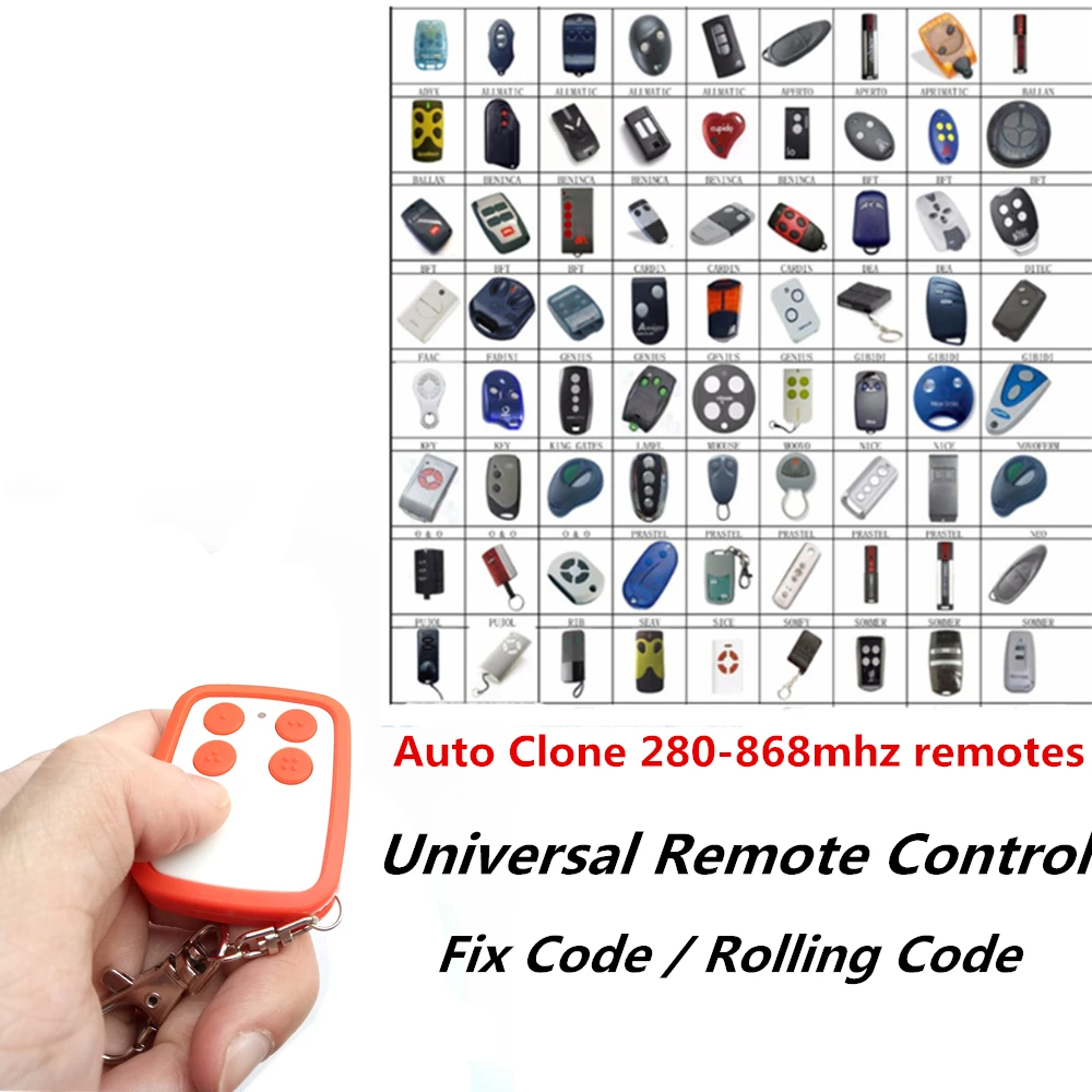 Бесплатная доставка совместимый King ворота Universal Remote Управление плавающий код