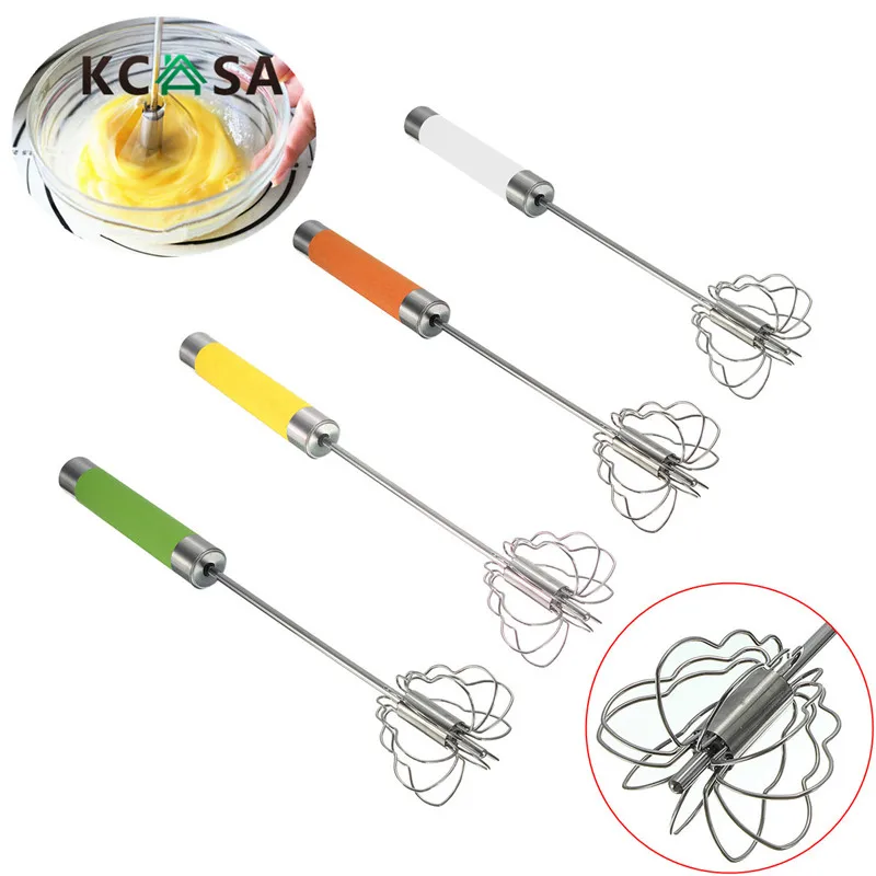 KCASA-KC015 ручной самоповорачивающийся миксер из нержавеющей стали